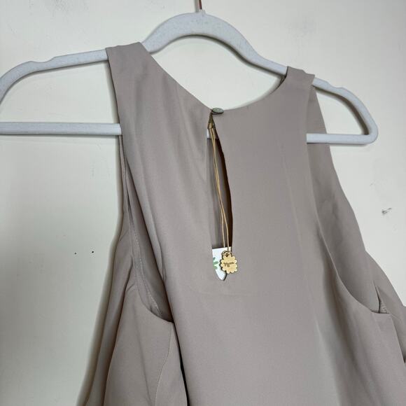 Show Me Your Mumu King Crop Top Gray Sleeveless Tiered Women’s Large NWT - Picture 6 of 9